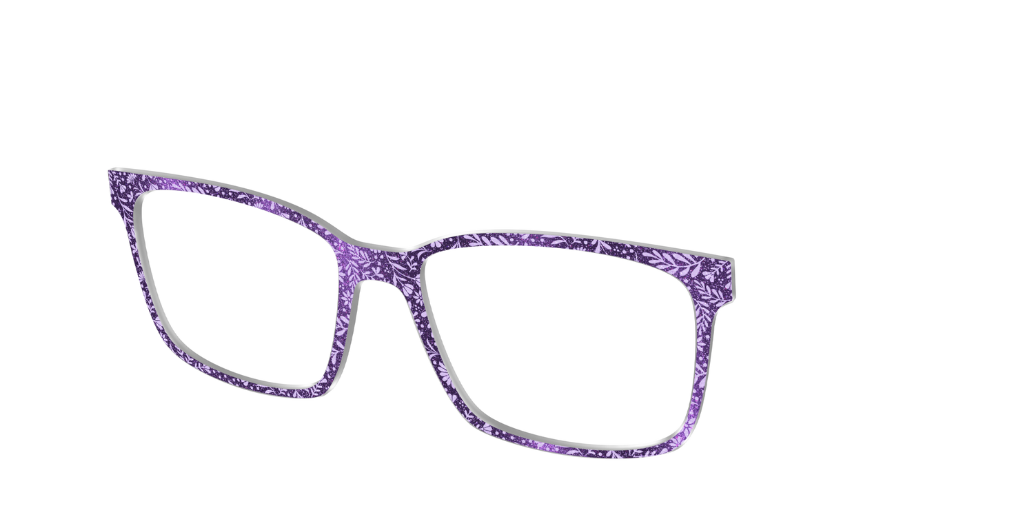 The Purple Shimmer Botanical - Angle Top Image - Pair Eyewear
