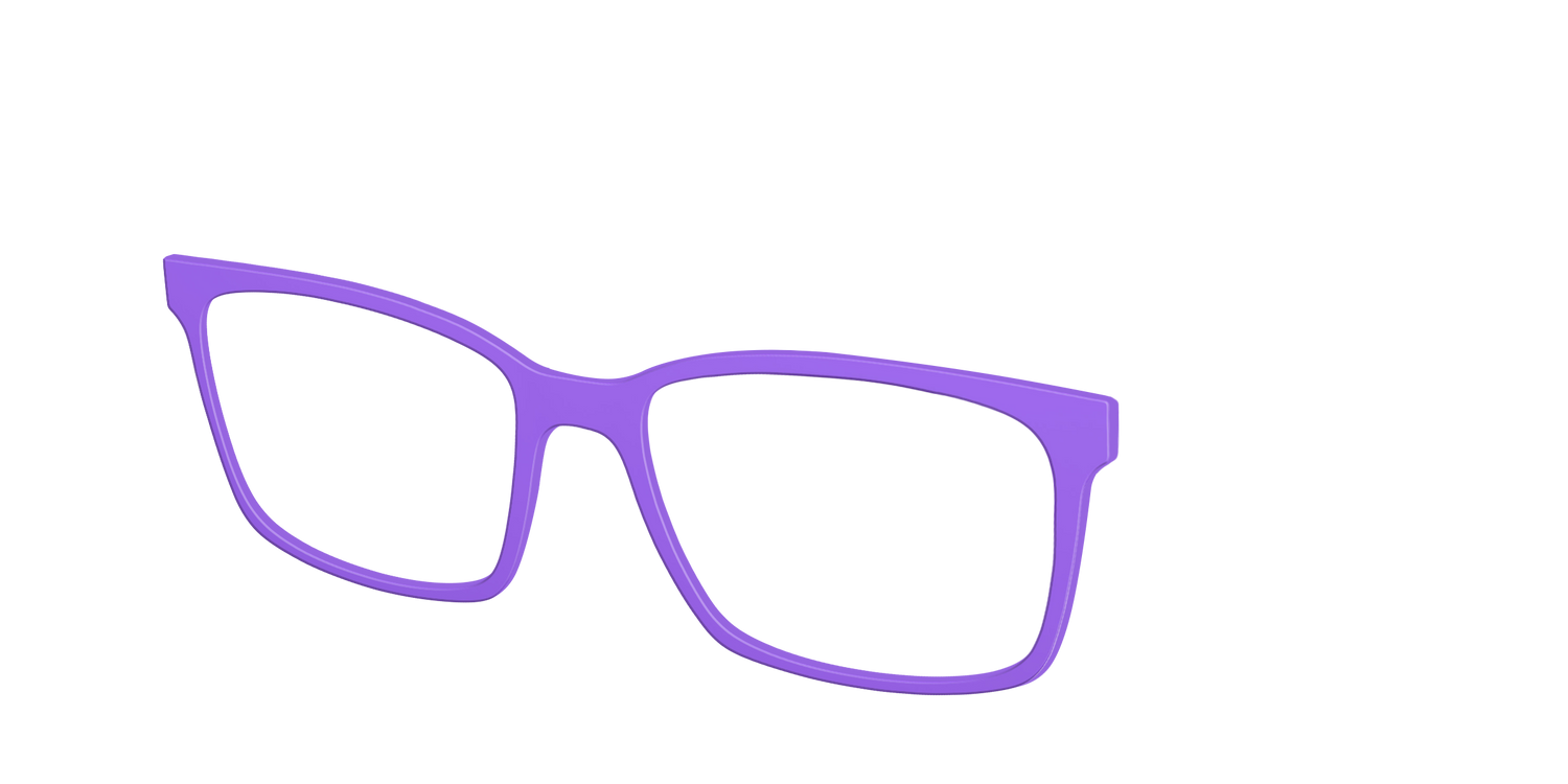 The Purple - Angle Top Image - Pair Eyewear