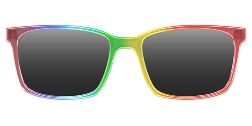 The Polarized Rainbow Gradient Sun Top - Kirby Top - Pair Eyewear