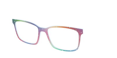 The Rainbow Holographic Celestial - Angle Top Thumbnail - Pair Eyewear
