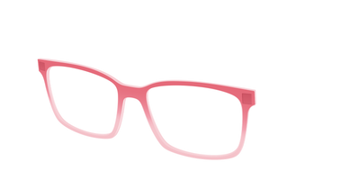 The Red to Coral Gradient Crystal - Angle Top Thumbnail - Pair Eyewear