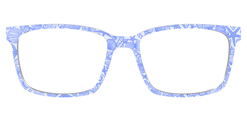 The Reef Blue Shell Lace - Kirby Top - Pair Eyewear