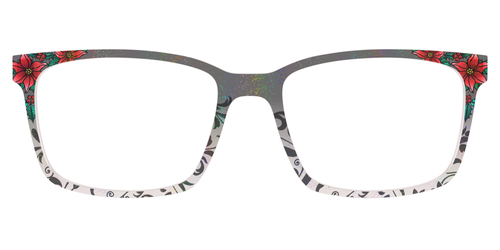 The Romantic Poinsettia Holographic Crystal - Kirby Top - Pair Eyewear