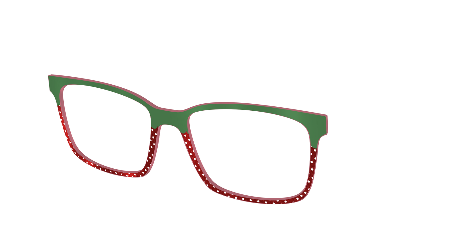 The Shimmer Strawberry - Angle Top Image - Pair Eyewear