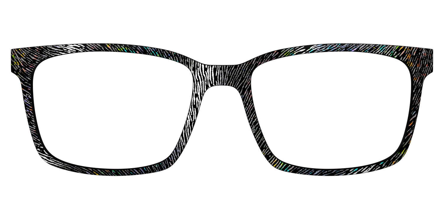 The Silver Holographic Spell Sparks - Lifestyle Kirby Top Image - Pair Eyewear