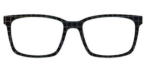 The Silver Iridescent Grid - Kirby Top - Pair Eyewear