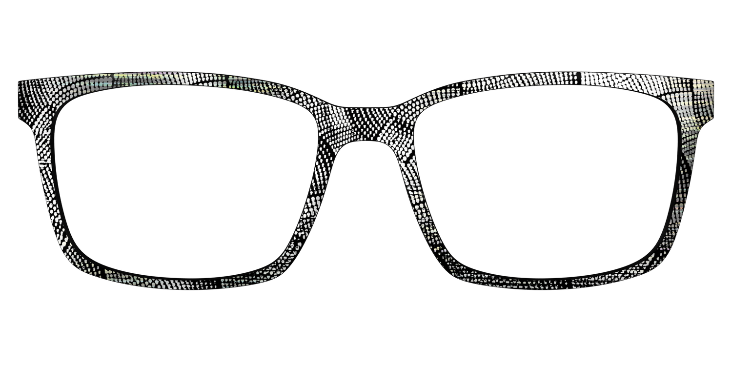 The Silver Iridescent Sound Waves - Lifestyle Kirby Top Image - Pair Eyewear