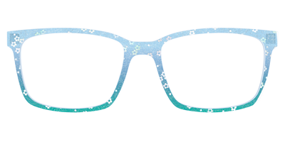 The Sky Blue Crystal with Daisy Glitter - Front Top Thumbnail - Pair Eyewear