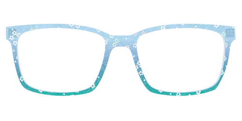 The Sky Blue Crystal with Daisy Glitter - Kirby Top - Pair Eyewear