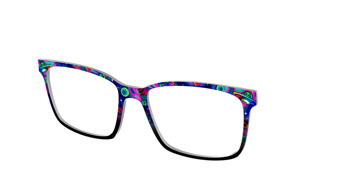 The Space Invasion Marble - Angle Top Image - Pair Eyewear