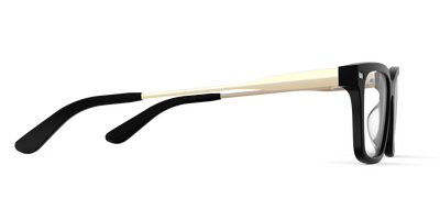 The Larkin - Black Acetate Gold Metal - Thumbnail3 - Pair Eyewear