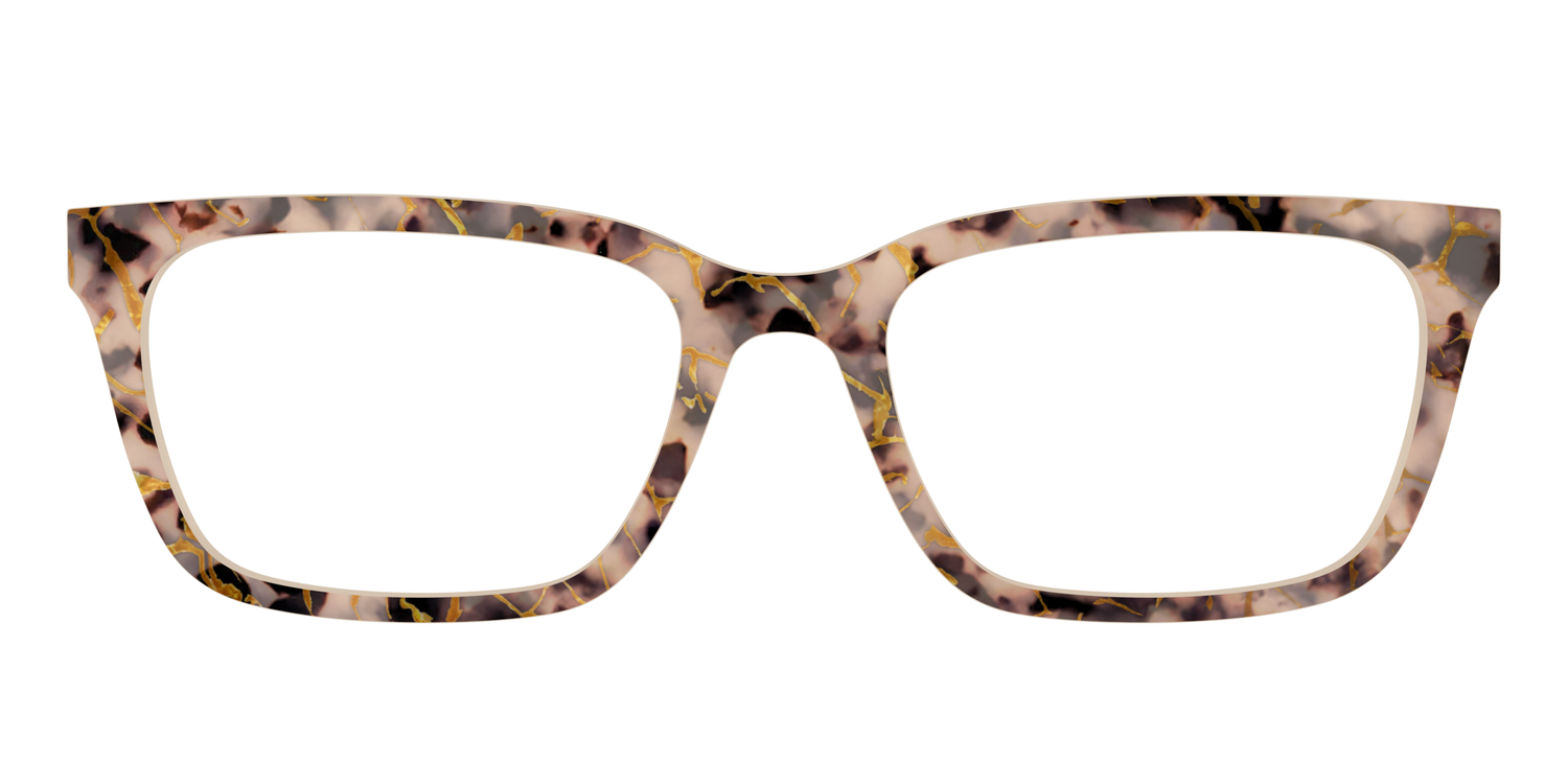 The Almond Tortoise with Gold Streaks - Front Top Image - Pair Eyewear
