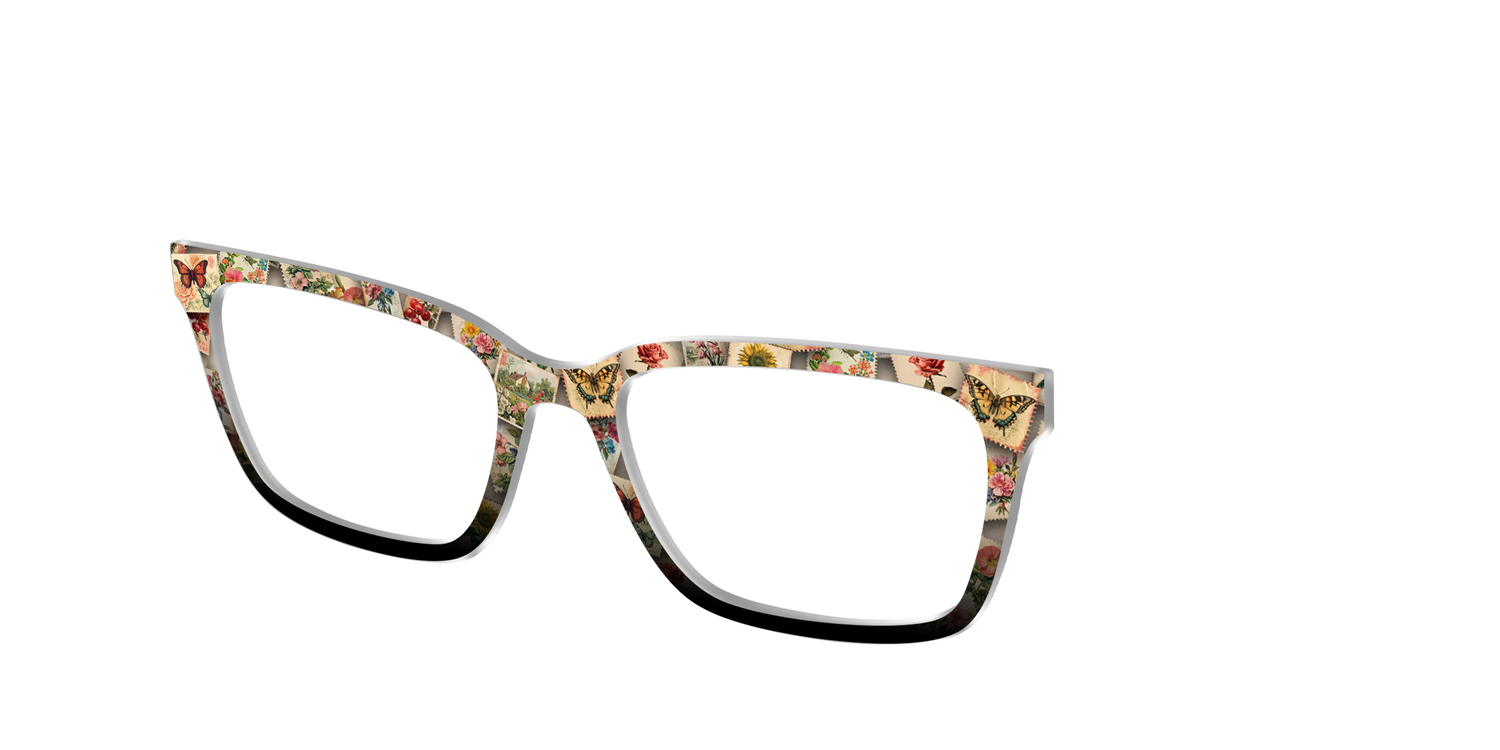 The Antique Stamps - Angle Top Image - Pair Eyewear