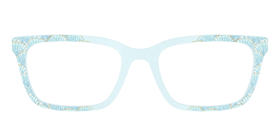 The Aquamarine Shells Shimmer with Gold Foil - Front Top Thumbnail - Pair Eyewear