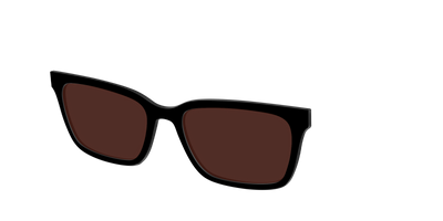 The Black with Brown Golf lens - Angle Top Thumbnail - Pair Eyewear
