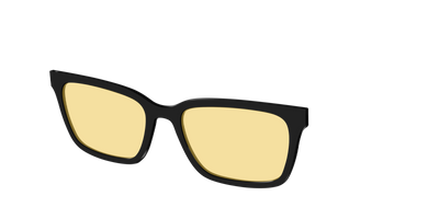 The Black With Citrine Yellow Lens - Angle Top Thumbnail - Pair Eyewear