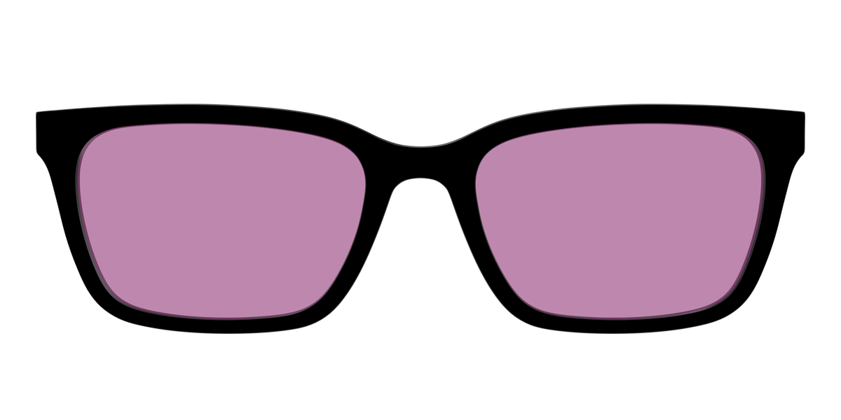 The Black with Pink Racquet Sport lens - Front Top Image - Pair Eyewear