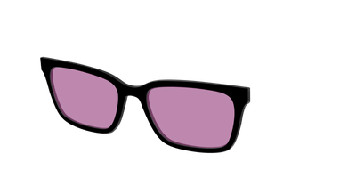 The Black with Pink Racquet Sport lens - Angle Top Thumbnail - Pair Eyewear