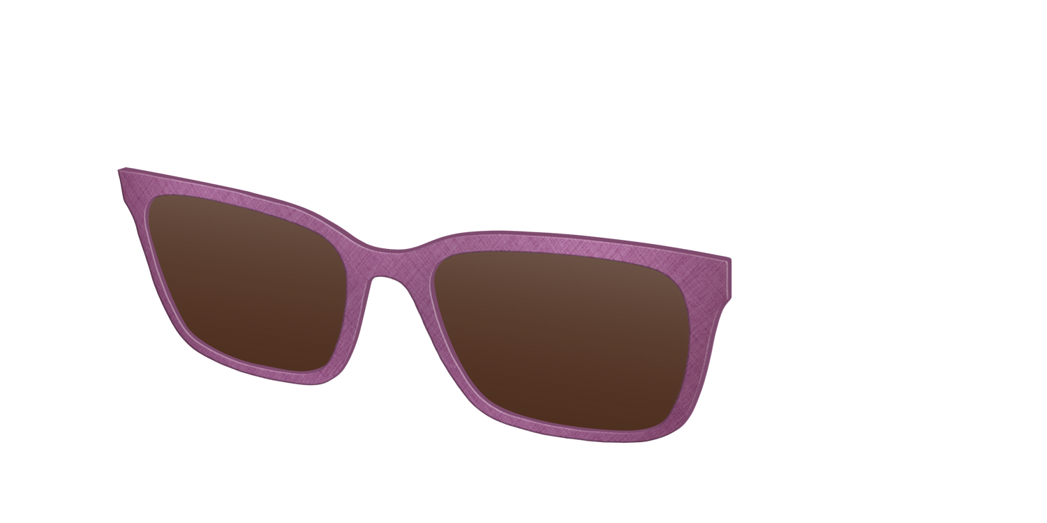 The Polarized Brushed Rose Sun Top - Angle Top Image - Pair Eyewear