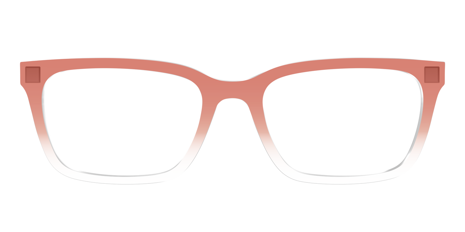 The Burnt Orange Gradient Crystal - Front Top Image - Pair Eyewear