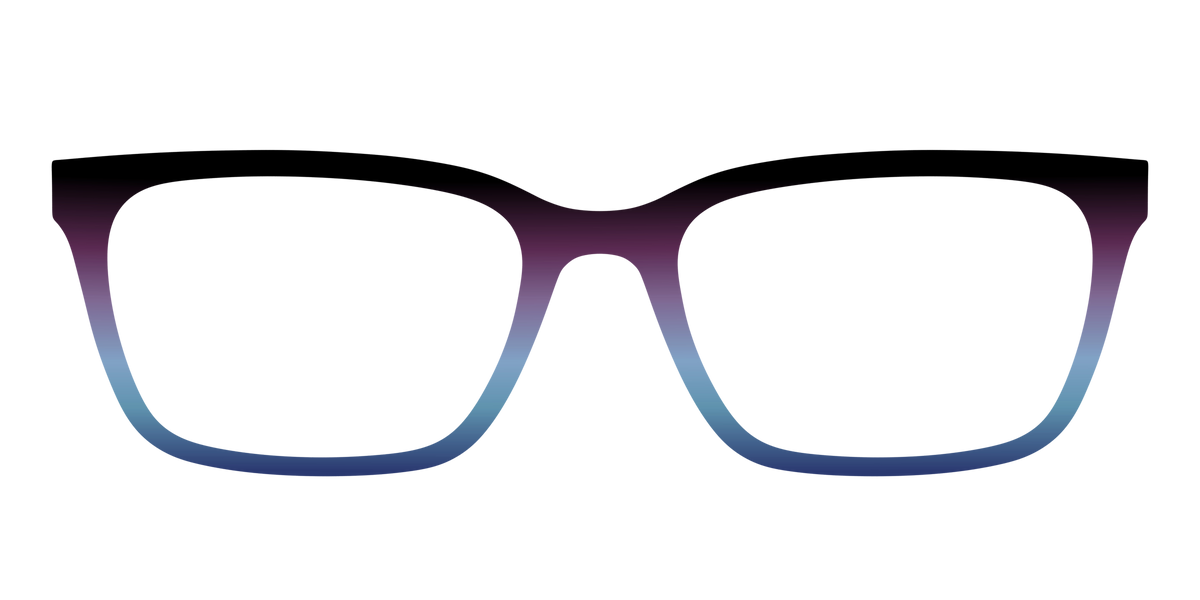 The Dark Magenta to Cerulean Gradient - Front Top Image - Pair Eyewear