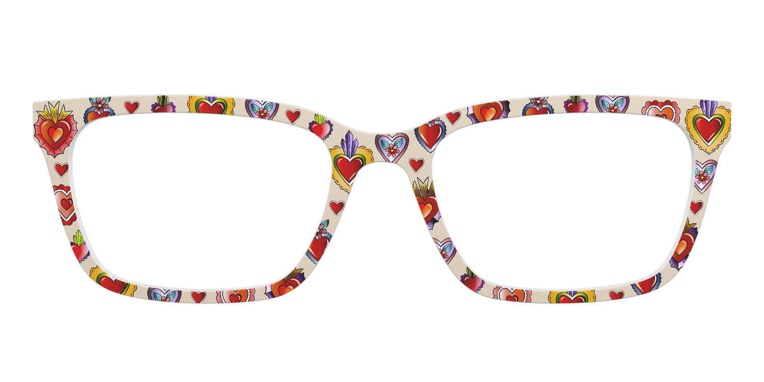 The Decorative Hearts Tattoo - Front Top Image - Pair Eyewear