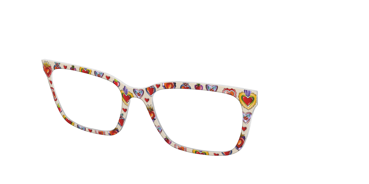 The Decorative Hearts Tattoo - Angle Top Image - Pair Eyewear