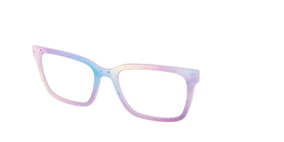 The Dreamy Pastel with Holographic Glitter - Angle Top Thumbnail - Pair Eyewear
