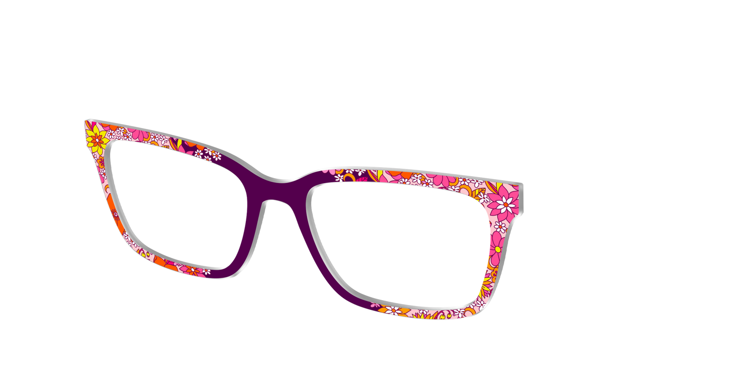 The Far Out Floral - Angle Top Image - Pair Eyewear