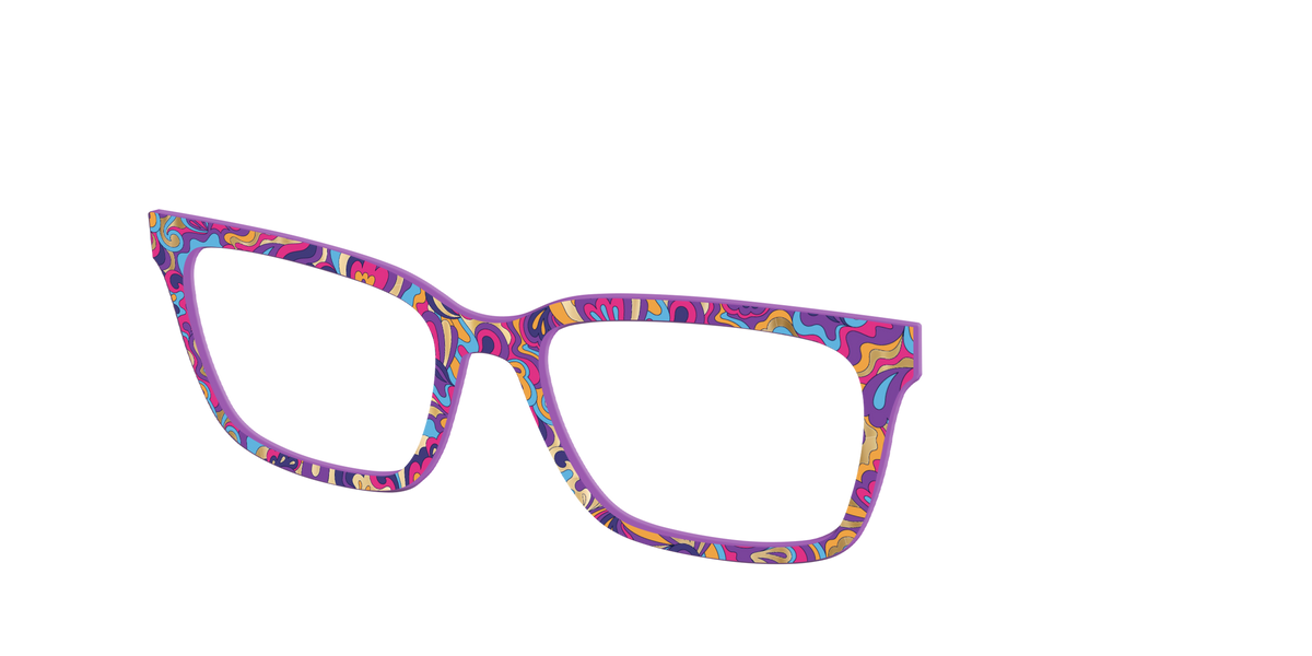 The Flower Power Paisley with Gold Foil - Angle Top Image - Pair Eyewear