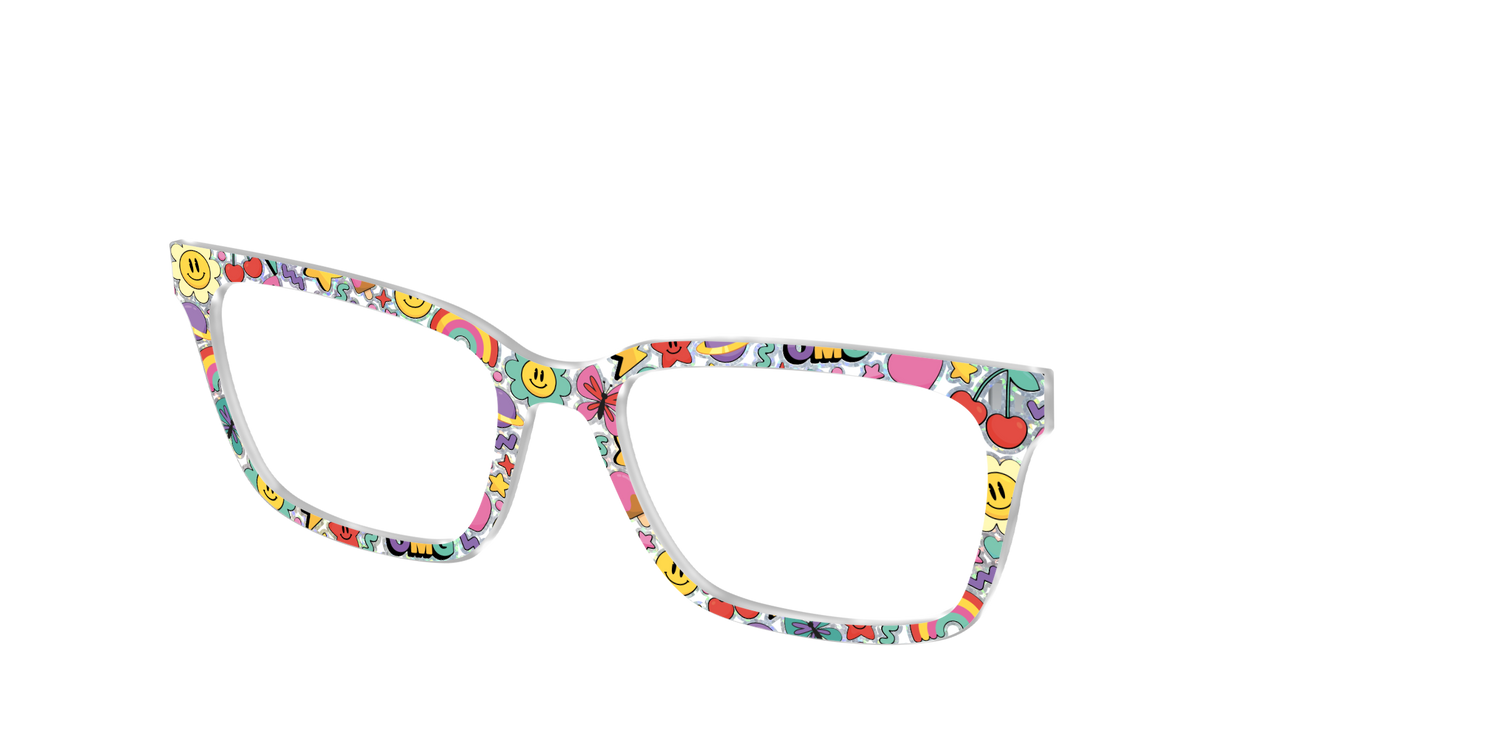 The Funky Foil Stickers - Angle Top Image - Pair Eyewear