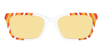 The Groovy Stripes with Citrine Yellow Lens - Front Top Thumbnail - Pair Eyewear