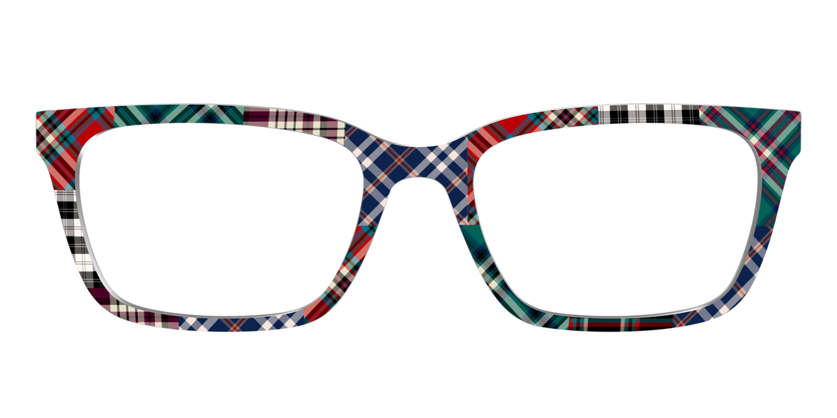 The Grunge Plaid Print Mix - Front Top Image - Pair Eyewear