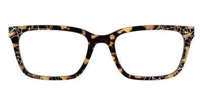 The Haunted Tortoise with Gold Foil Webs - Front Top Thumbnail - Pair Eyewear