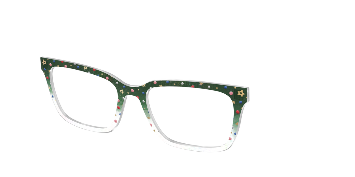 The Holiday Bauble with Foil Crystal - Angle Top Image - Pair Eyewear