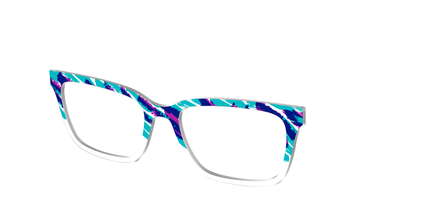 The Jazzy Scribble - Angle Top Image - Pair Eyewear