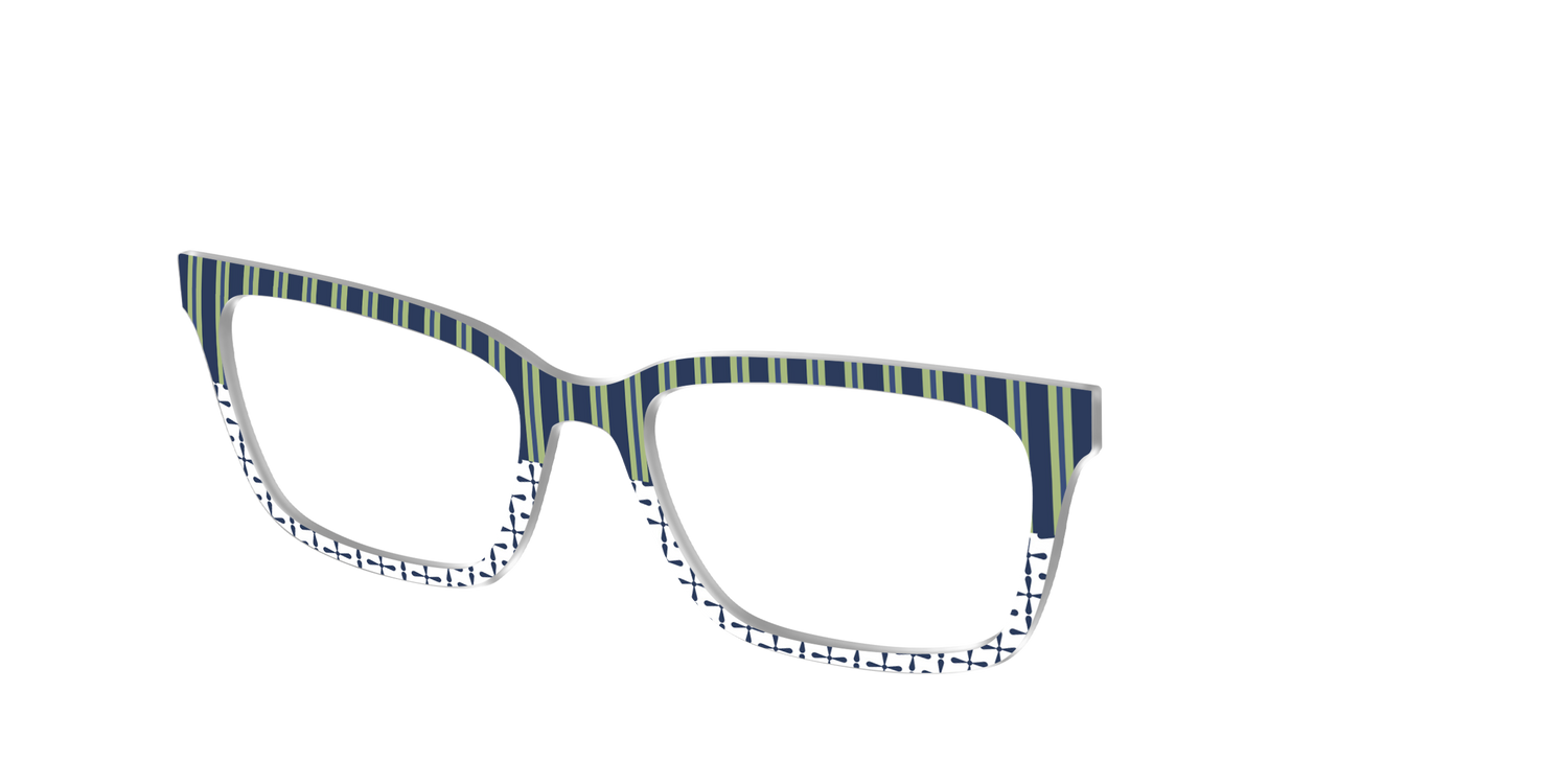The Kayak Stripes - Angle Top Image - Pair Eyewear