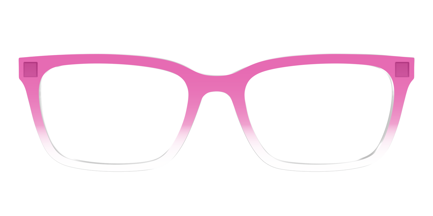 The Magenta Gradient Crystal - Front Top Image - Pair Eyewear