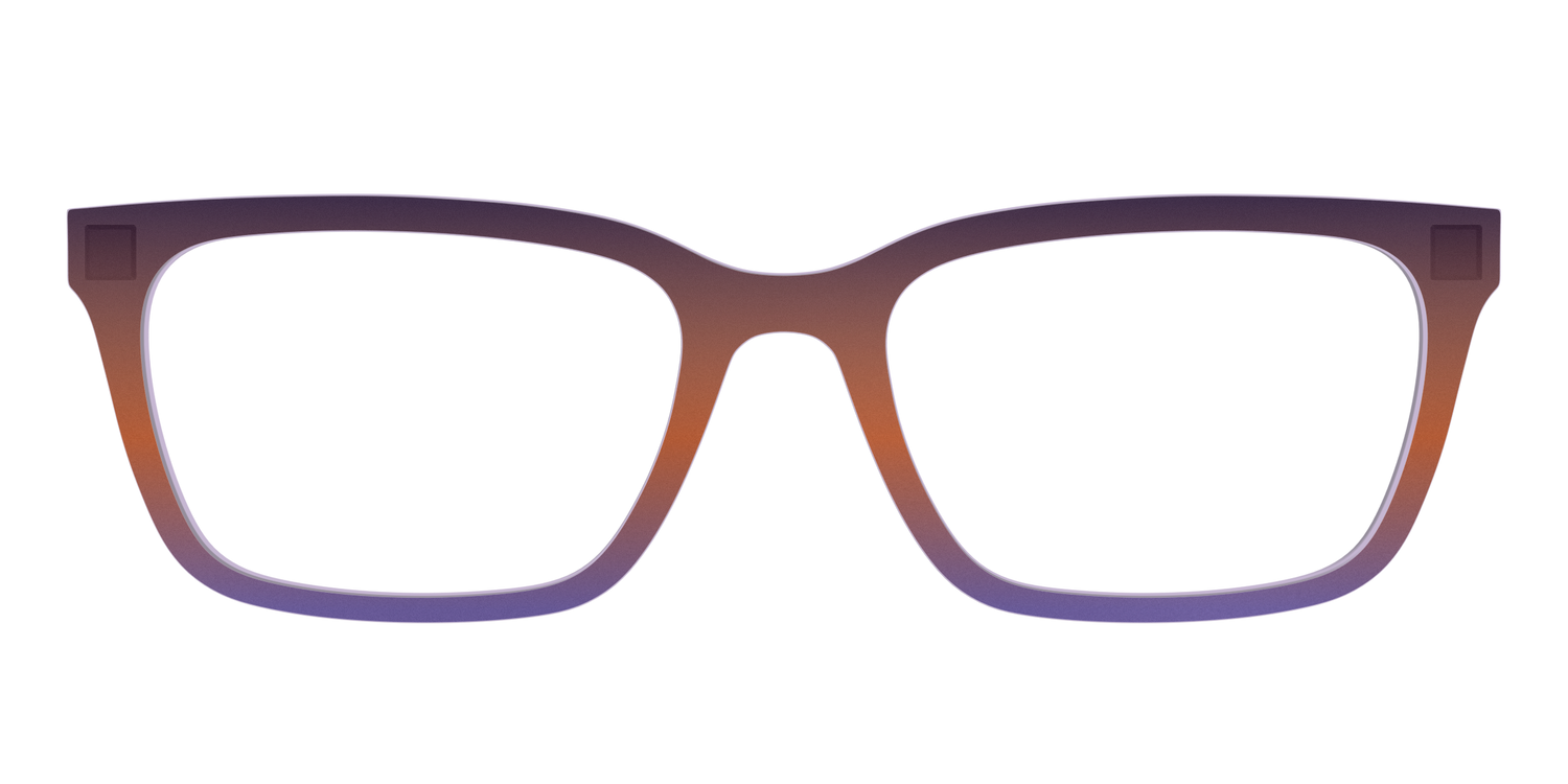 The Matte Midnight to Violet Gradient - Front Top Image - Pair Eyewear