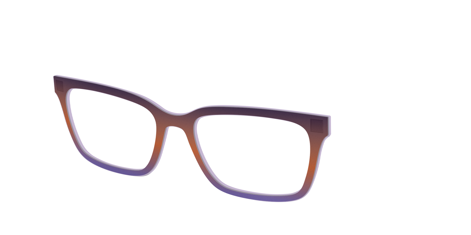 The Matte Midnight to Violet Gradient - Angle Top Image - Pair Eyewear