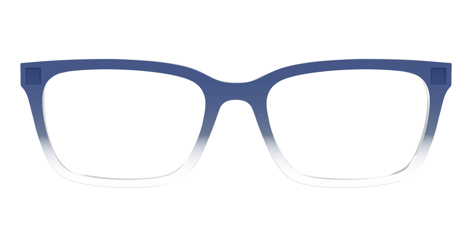 The Navy Gradient Crystal - Front Top Image - Pair Eyewear