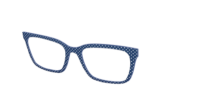 The Navy Pin Dot - Angle Top Thumbnail - Pair Eyewear