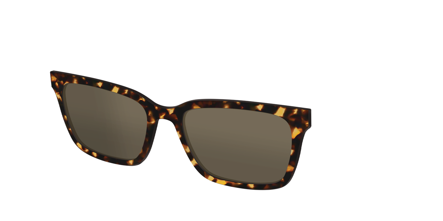 The Non-Polarized Tortoise Sun Top - Angle Top Image - Pair Eyewear
