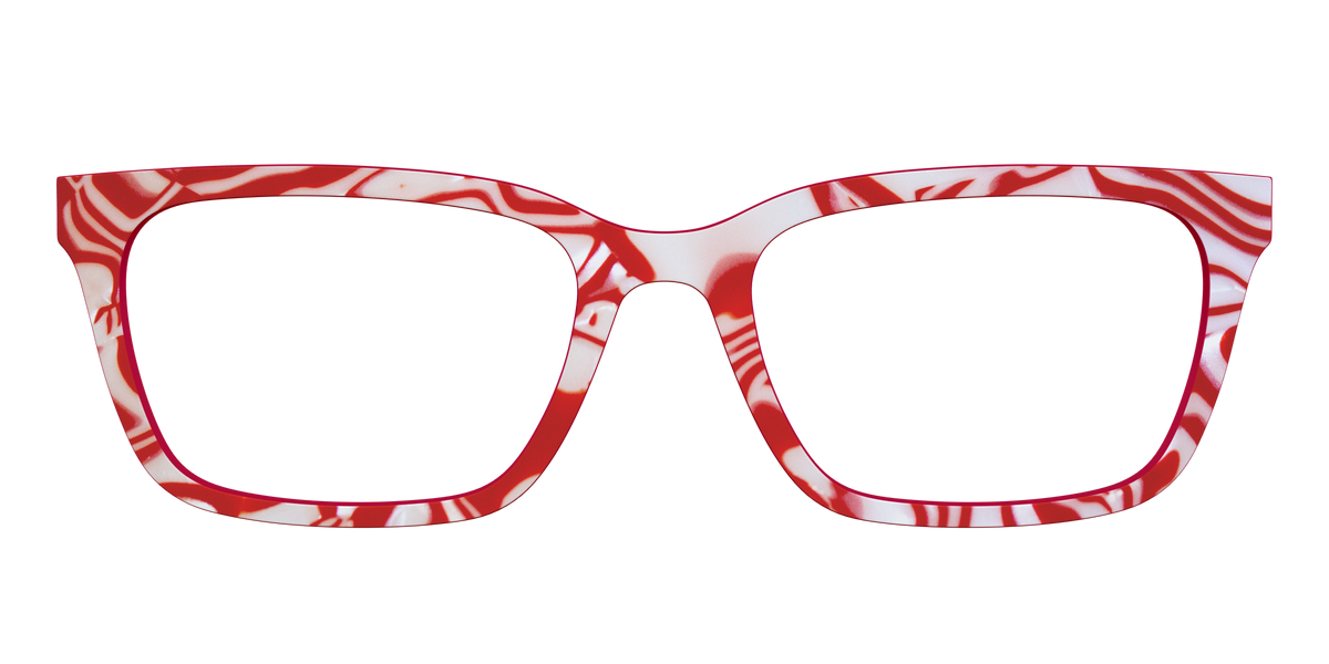 The Peppermint Swirl - Front Top Image - Pair Eyewear