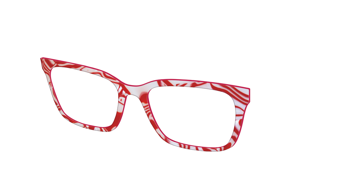 The Peppermint Swirl - Angle Top Image - Pair Eyewear