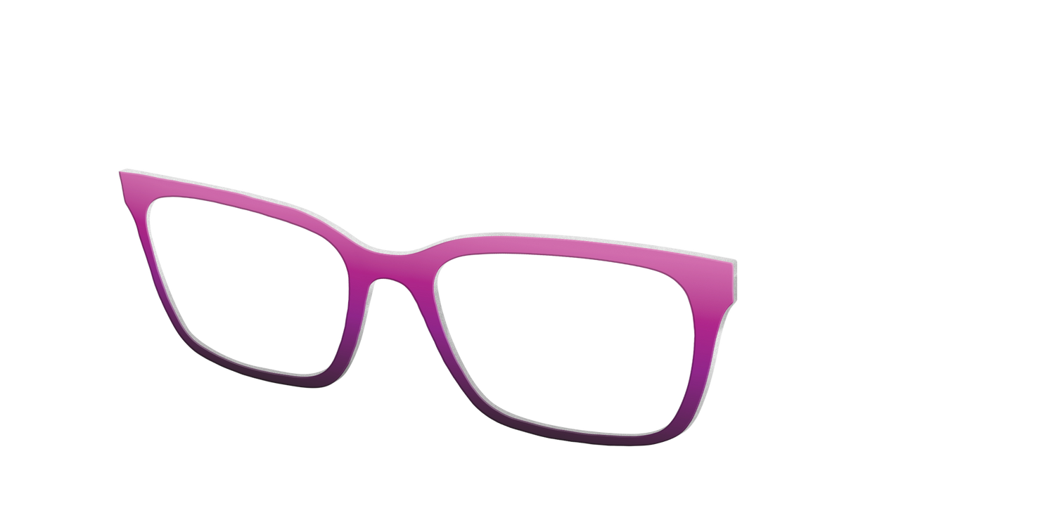 The Pink to Plum Gradient - Angle Top Image - Pair Eyewear
