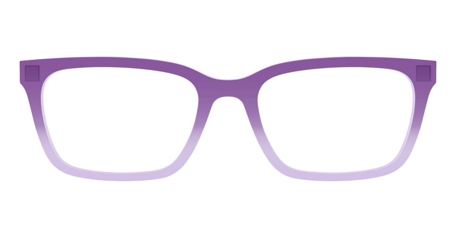 The Plum to Lilac Gradient Crystal - Front Top Image - Pair Eyewear