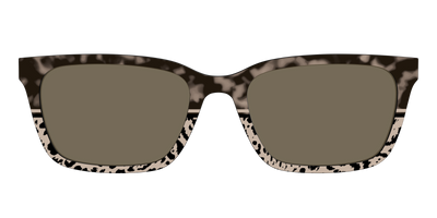 The Polarized Ink Blot Tortoise Split Sun Top - Front Top Thumbnail - Pair Eyewear