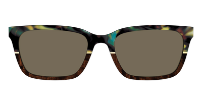 The Polarized Mirage Split with Gold Foil Sun Top - Front Top Thumbnail - Pair Eyewear