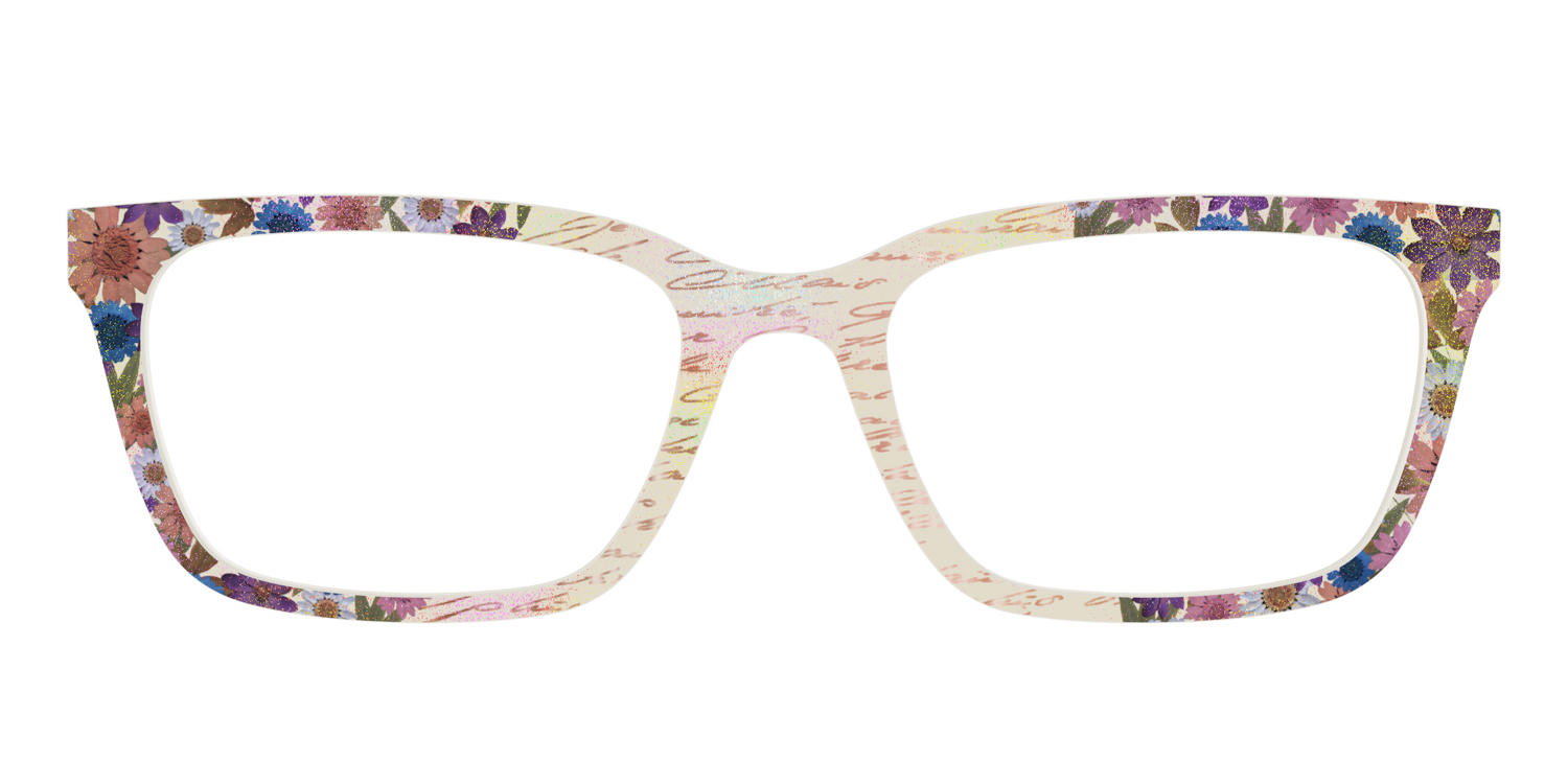 The Pressed Flowers with Foil Crystal - Front Top Image - Pair Eyewear